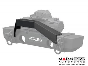 Jeep Wrangler JL Front Bumper Angular Brush Guard - Carbide Black Powder Coat